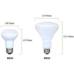 [12-Pack] PROCURU BR20 5000K Daylight Dimmable LED Mini-Flood Light Bulb 7W (50W), Indoor/Outdoor Rated