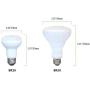 [12-Pack] PROCURU BR20 5000K Daylight Dimmable LED Mini-Flood Light Bulb 7W (50W), Indoor/Outdoor Rated