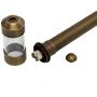 VOLT Flat Hat 12V Brass Path Light (7'' Shade, 25'' Tall)