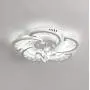 LAKIQ Modern LED Ceiling Light Flush Mount Chandelier Light Fixture Acrylic Crystal Flower Shape Close to Ceiling Lamp for Living Room Bedroom Dining Room(17.7’’, White Light) LAKIQ Modern LED Ceiling Light Flush Mount Chandelier Light Fixture Acrylic Crystal Flower Shape Close to Ceiling Lamp for Living Room Bedroom Dining Room(17.7’’, White Light)