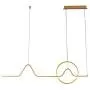 Minimalist LED Chandelier Modern Pendant Light Metal Hanging Ceiling Light Fixture Adjustable Chain Hanging Lamp for Dining Living Rooms Kitchen (Gold)