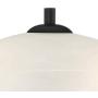 Heather Modern Accent Table Lamps Set of 2 with USB Port and AC Power Outlet in Base Dark Metal Base Glass Dome Shade for Living Room Bedroom Bedside Office - 360 Lighting
