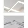 LED Ceiling Light Dimmable Living Room Kitchen Island Table Light Fixture With Remote Control, Modern Dining Room Flush Mount Acrylic Chic Design Ceiling Chandeliers Lighting for Bedroom Bathroom Lamp