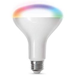 Feit Electric BR30/RGBW/CA/AG WiFi Changing and Dimmable, No Hub Required, Alexa or Google Assistant BR30 Smart LED Light Bulb, 65W, Multi-Color RGBW