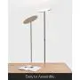 Brightech Sky LED Torchiere Super Bright Floor Lamp - Contemporary, High Lumen Light for Living Rooms & Offices - Dimmable, Indoor Pole Uplight for Bedroom Reading - Brushed Nickel