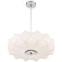 Glacier Brushed Nickel Pendant Chandelier 20'' Wide Modern White Geometric Shade 3-Light Fixture for Dining Room House Foyer Kitchen Island Entryway Bedroom Living Room - Possini Euro Design Glacier Brushed Nickel Pendant Chandelier 20'' Wide Modern White Geometric Shade 3-Light Fixture for Dining Room House Foyer Kitchen Island Entryway Bedroom Living Room - Possini Euro Design