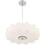 Glacier Brushed Nickel Pendant Chandelier 20'' Wide Modern White Geometric Shade 3-Light Fixture for Dining Room House Foyer Kitchen Island Entryway Bedroom Living Room - Possini Euro Design