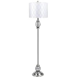 KAYBELE Floor Lamp,Modern Home Classic Glass Floor Lamp with Drum Shade, 68Inch Tall Contemporary Office Bedroom Living Room Standing Reading Light Lamp
