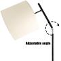 Eterbiz LED Floor Lamp Light-Tall Standing Modern Pole Light Industrial Light with Hanging Shade & Heavy Strong Iron Base Classic Industrial Light Without Bulb for Living Room and Bedroom