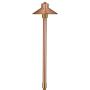 VOLT China Hat 12V Copper Path Light (7'' Shade, 25'' Tall)