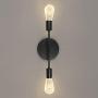 2-Light Modern Farmhouse Bathroom Vanity Light Fixtures Industrial Black Wall Sconce for Bedroom Living Dining Room Hallway