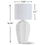 COTULIN Ceramic Geometric Living Room White Table Lamp,Modern Bedside Nightstand Lamp with White Fabric Shade for Bedroom,Office Dorm Small Desk Lamp 15 Inch,Set of 2 COTULIN Ceramic Geometric Living Room White Table Lamp,Modern Bedside Nightstand Lamp with White Fabric Shade for Bedroom,Office Dorm Small Desk Lamp 15 Inch,Set of 2
