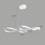 Leniure White Musical Note LED Light Pendant Lamp Chandelier Lighting Fixture 30'' Wide 14'' Deep 4'' High, Warm White 3000K
