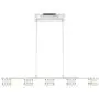 Liv Chrome Linear Island Pendant Chandelier 35 1/2'' Wide Modern LED Clear Glass Crystal 5-Light Fixture for Kitchen Island Dining Room - Possini Euro Design