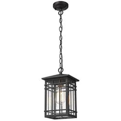 Rosient Outdoor Pendant Lighting, 1-Light Exterior Pendant Lantern, Porch Hanging Lantern Lights, Exterior Pendant Lamp for for Porch, Patio, Entryway