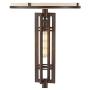 Elias Industrial Farmhouse Floor Lamp with Nightlight LED Oil Rubbed Bronze Off White Oatmeal Fabric Drum Shade for Living Room Reading Bedroom Office - Franklin Iron Works