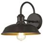 Odeums Farmhouse Barn Lights, Outdoor Wall Lights, Exterior Wall Lamps, Industrial Wall Lighting Fixture, Wall Mount Light in Oil Rubbed Bronze Finish with Copper Interior (Oil Rubbed Bronze, 1 Pack)