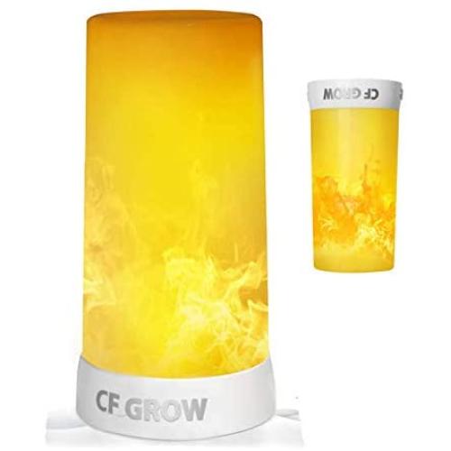 LED Flame Effect Light,USB Rechargeable Flame Candle Waterproof Dimmable 4 Modes Lantern,Outdoor Flame Lamp with Gravity Sensing Effect&Magnetic Base,for Halloween Room Party Bar Decor