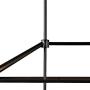 MOTINI 5-Light Kitchen Island Lantern Pendant Linear Chandelier Black Rod Hanging Light 40''x 12''x18.5''