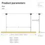 Uniklook Nordic LED Wood Pendant Light Lighting Wooden Long Bar LED Lamp Celling Lighting Neutral, White Warm Light - Office Kitchen Island Dining Room Table Bar Loft Suspension Lighting (Ash A)