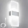 Lightess Up Down Wall Lights 12W Plug-in LED Sconce Lighting Acrylic Modern Wall Lamp for Living Room Bedroom Corridor Cool White, 1-Light