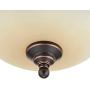 NOMA Classic Flush Mount Ceiling Light Fixture | Perfect for Entryway, Bedroom, Kitchen, Hallway or Dining Room | 13” W, Oil Rubbed Bronze