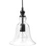 WINSOON Ecopower 1 Light Vintage Hanging Big Bell Glass Shade Ceiling Lamp Pendent Fixture