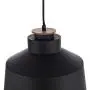 WINGBO Black Industrial 1 Bulb Pendant Light Farmhouse Metal Hanging Barn Pendant Lighting with Lid Shade, Adjustable Length Hanging Dining Light Fixture for Kitchen, Bar, Entryway, Dining Room