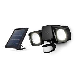 Ring Solar Floodlight -- Outdoor Motion-Sensor Security Light, Black (Ring Bridge required)