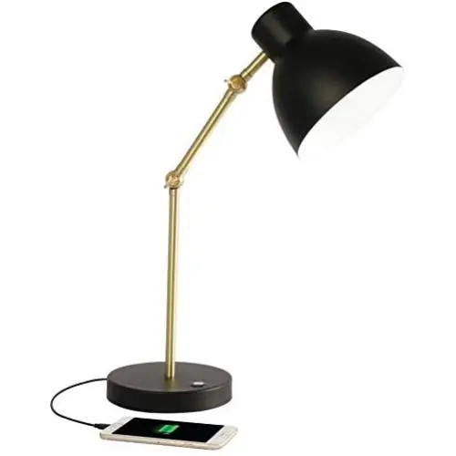 OttLite Adapt LED Desk Lamp with USB Port - Office, Bedroom, Crafts, Reading