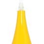 Art Deco Pendant Light E26/27 Base Pendant Light Shade Lamp Fixture Modern Ceiling Hanging Light Dining Room Light Black Metal Pendant Lamp Shades (60W, Lemon Yellow)