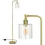 DEWENWILS Modern Floor Lamp for Living Room,Bedroom,Office,Stylish Gold Standing Lamp with Adjustable Glass Shade,63 inch Corner Lamp DEWENWILS Modern Floor Lamp for Living Room,Bedroom,Office,Stylish Gold Standing Lamp with Adjustable Glass Shade,63 inch Corner Lamp