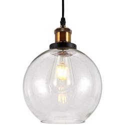 Pendant Light Glass Ceiling Pendant Lamp Glass Hanging Lamp with Adjustable Cord for Kitchen Dining Living Room Bedrooms or Office Space