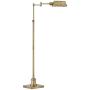 Jenson Modern Pharmacy Floor Lamp Aged Brass Adjustable Swing Arm Metal Shade for Living Room Reading Bedroom Office - Regency Hill