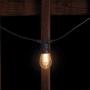 Mr Beams S14 Bulb Solar LED Weatherproof Outdoor String Lights, 27 feet, Black