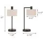 XiNBEi Lighting Table Lamp USB Desk Lamp with Fabric Shade, Modern Bedside Iron Lamp Dark Bronze Finish for Bedroom Living Room & Office XB-TL1230-DB XiNBEi Lighting Table Lamp USB Desk Lamp with Fabric Shade, Modern Bedside Iron Lamp Dark Bronze Finish for Bedroom Living Room & Office XB-TL1230-DB