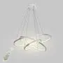 LightInTheBox Dimmable Modern Ceiling Pendant Light Fixtures Chandeliers LED Three Rings White 90W for Dining Room Bedroom Living Room with Remote Control