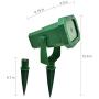 Premium Christmas Outdoor Waterproof Laser Projector Light- Moving RGB 20 Patterns- with RF Remote Control and Timer, Perfect for Lawn, Party, Garden Decoration- Green