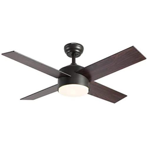 Ceiling Fan with Lights and Remote Control,SNJ 44 Inch Modern Ceiling Fan for Living Room Bedroom Dining Room,Indoor(Oil-Rubbed Bronze)