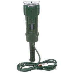 Woods 13547 Outdoor Yard Stake with Photocell Built-In Timer and 6- Foot Cord, Automatic Lighting with Adjustable Settings, Ideal for Holiday Outdoor Lighting, 125-volt / 13-amp, 1625-watt, Green