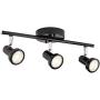 NOMA Track Lighting | Adjustable LED Ceiling Light Fixture| Perfect for Kitchen, Hallway, Living Room & Bedroom | Black, 3-Light Kit