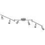 Payton 6-Light Foldable Track Lighting, Matte Silver,59351