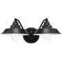 2-Light Wall Sconce E26 Hardwired Links Painted Finish Farmhouse Bathroom Vanity Light Fixture Wall Lamps for Indoor Headboard Living Room Loft Entryway Corridor Balcony Porch Bedroom