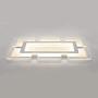 LITFAD Rectangular LED Flush Light Minimalist Acrylic Ultrathin Ceiling Lamp, Acrylic Ceiling Light Modern Pandent Light for Dinning Room Bedroom Living Room, White Light - 35.5'' Length