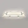 LITFAD Rectangular LED Flush Light Minimalist Acrylic Ultrathin Ceiling Lamp, Acrylic Ceiling Light Modern Pandent Light for Dinning Room Bedroom Living Room, White Light - 35.5'' Length