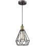 YOBO Lighting Vintage Oil Rubbed Bronze Polygon Wire Pendant Light Art Deco YOBO Lighting Vintage Oil Rubbed Bronze Polygon Wire Pendant Light Art Deco