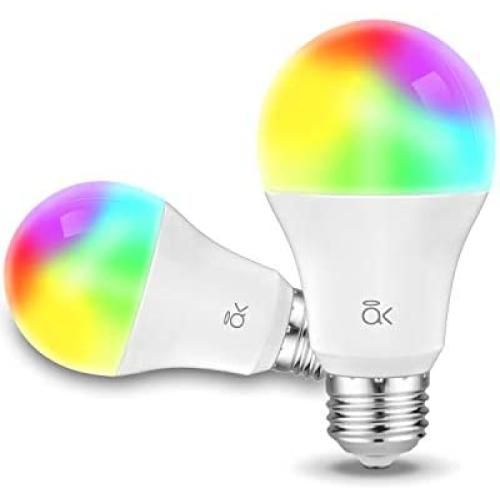 Smart Light Bulb, AL Abovelights A19 E26 9W WiFi LED Smart Bulb, Works with Alexa, Echo, Google Home & Siri (No Hub Required), Warm White, 60W Equivalent, ETL Listed (2-Pack)