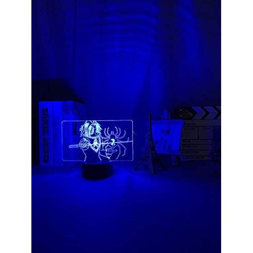 3D Illusion Lamp for Boys Girls Led Hunter X Hunter Feitan Lamp for Kids Bedroom Decor Nightlight Gift Acrylic Illusion Lamp Night Light for Kids Fenght HOICHAN