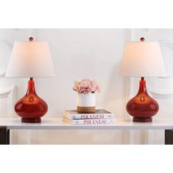 Safavieh Lighting Collection Amy Gourd Glass Table Lamp