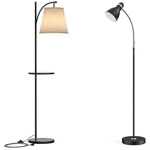 LEPOWER Metal Floor Lamp,Mid Century Metal Standing Lamp,E26, Modern Floor Reading Light for Living Room,Bedroom, Office, Farmhouse, Study Room